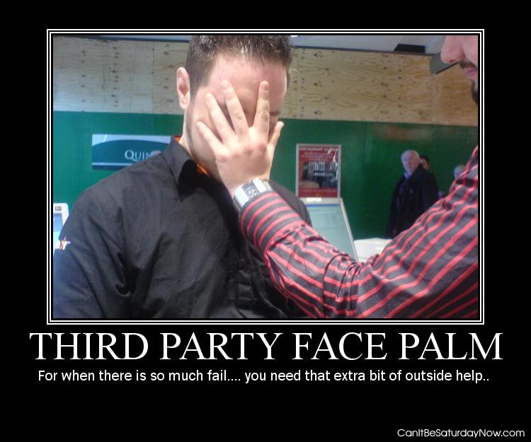 3rd part face palm - for when you need that extra bit of help